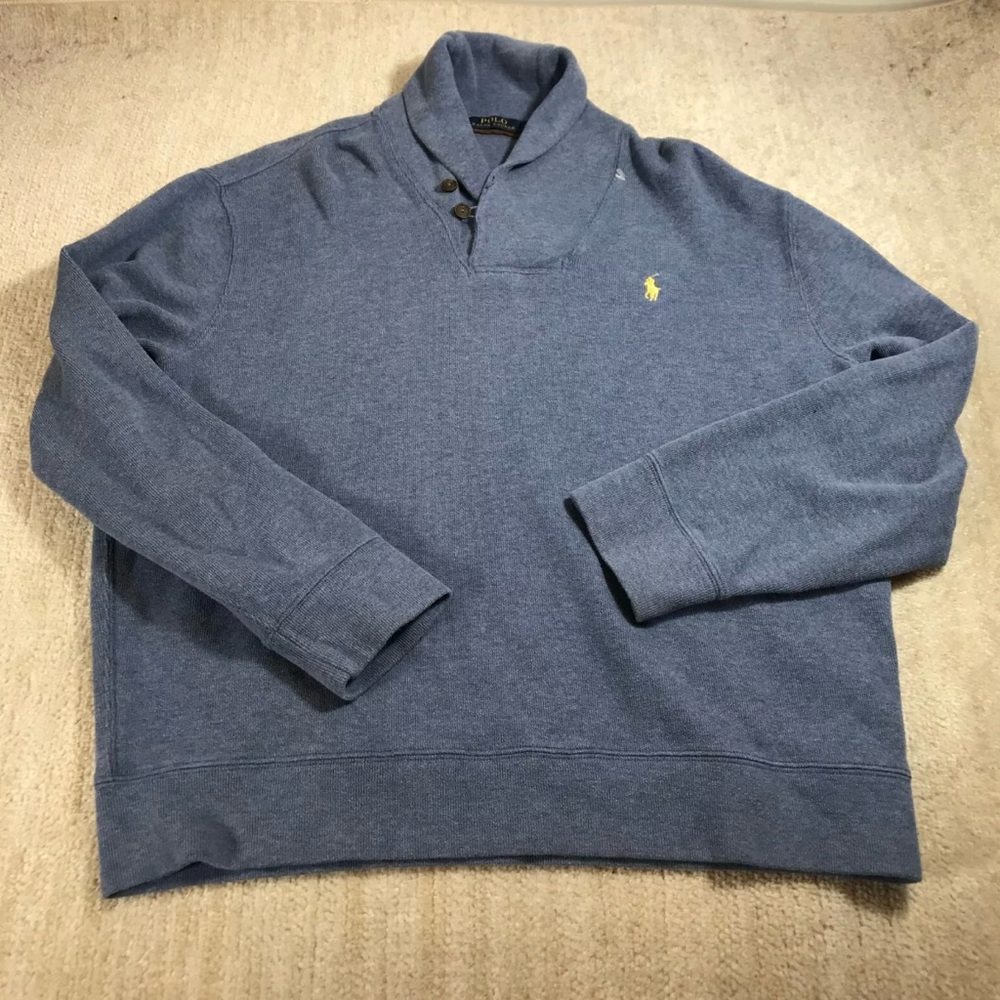 Polo Ralph Lauren Jersey Shawl Collar Pullover
Light Blue Size
MAKE ME AN OFFER!